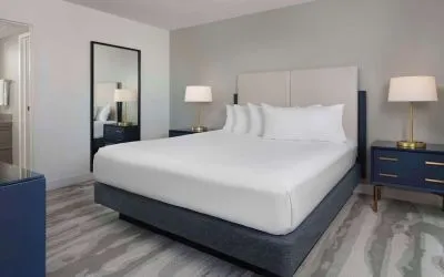 Day use room at Embassy Suites By Hilton Myrtle Beach Oceanfront Resort.
