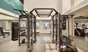 Fitness center at Swissotel Chicago.