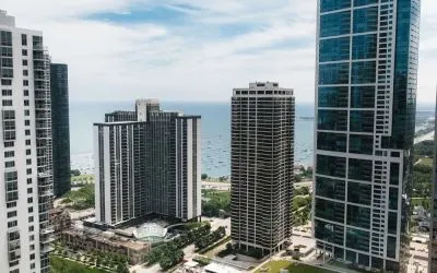 City views at Swissotel Chicago.