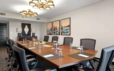 Professional meeting room at Embassy Suites By Hilton Los Angeles International Airport South.