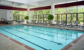 Refreshing indoor pool at DoubleTree By Hilton Tulsa - Warren Place.