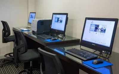 Business center available at Hilton Chicago-Northbrook.