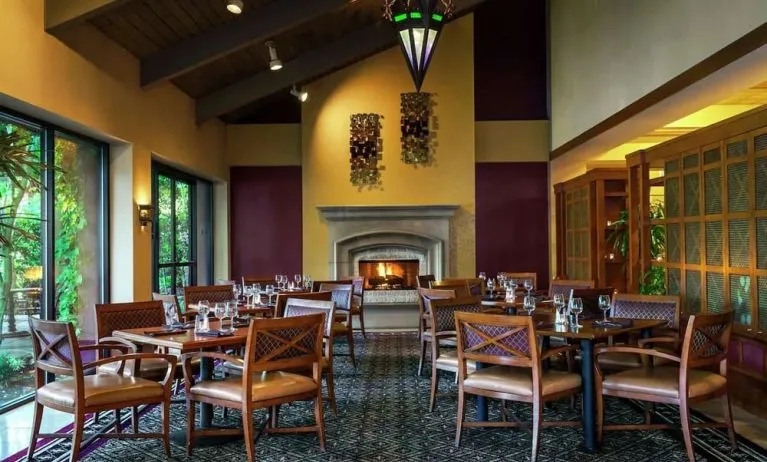 Hotel bar at DoubleTree By Hilton Sonoma Wine Country.