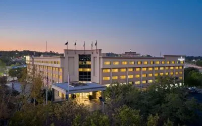 Hotel exterior at Delta Hotels By Marriott Little Rock West.