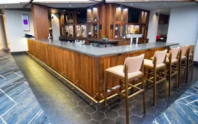 Hotel bar at Delta Hotels By Marriott Little Rock West.