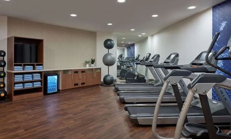 Fitness center at Delta Hotels By Marriott Little Rock West.