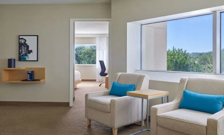 Lounge seating at Delta Hotels By Marriott Little Rock West.