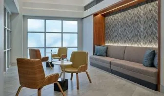 Coworking lounge at Delta Hotels By Marriott Little Rock West.