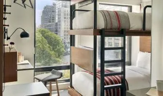 Day use twin room with work desk at Arlo SoHo.