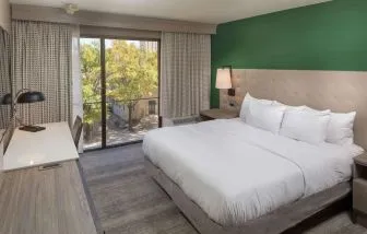 Day use room with work desk and natural light at Hilton Birmingham At UAB.