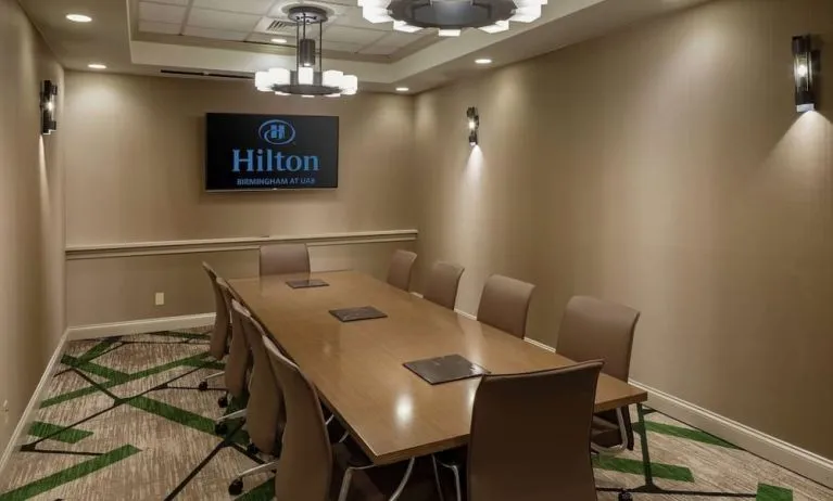 Professional meeting room at Hilton Birmingham At UAB.