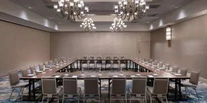 Spacious meeting room at DoubleTree By Hilton Orlando At SeaWorld.