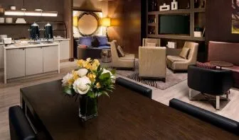 Executive lounge at Hilton Brooklyn New York.