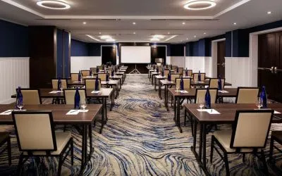 Professional meeting room at Hilton Brooklyn New York.