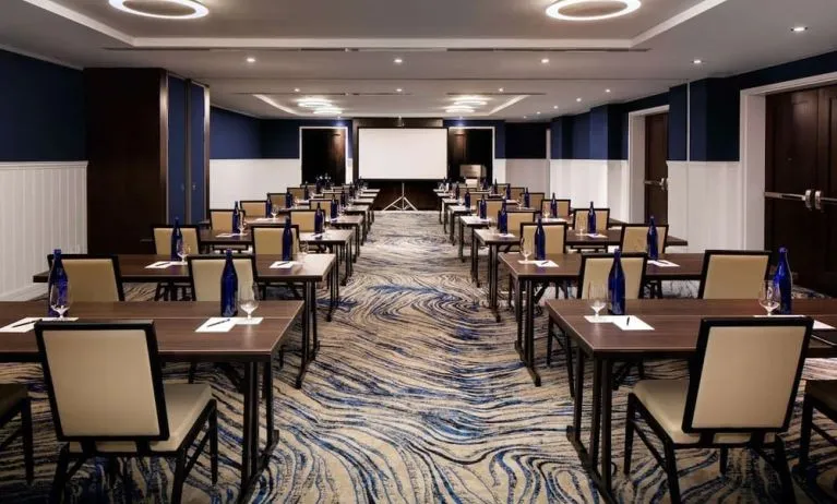 Professional meeting room at Hilton Brooklyn New York.