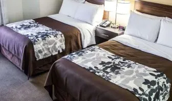 Day use twin room at Sleep Inn Tinley Park.
