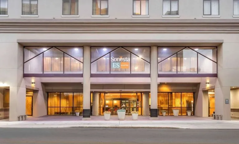 Entrance at Sonesta ES Suites San Antonio Downtown Alamo Plaza.