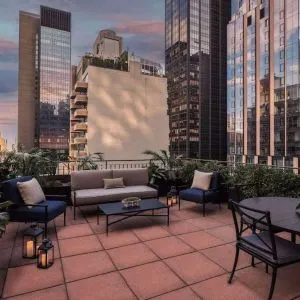 Rooftop lounge at The Benjamin Royal Sonesta New York.