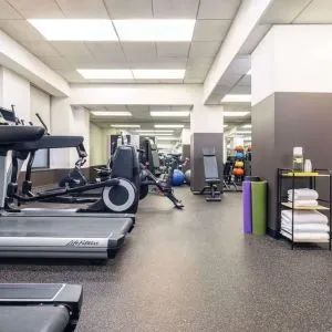 Fully equipped fitness center at The Benjamin Royal Sonesta New York.