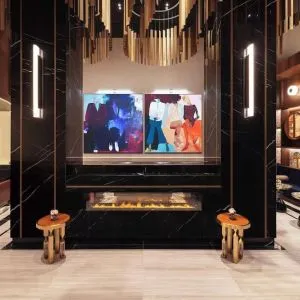 Lobby lounge at The Benjamin Royal Sonesta New York.