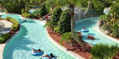 Refreshing lazy river at Hilton Orlando.