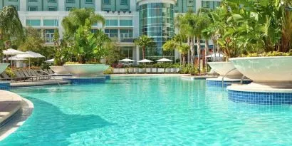 Refreshing outdoor pool at Hilton Orlando.