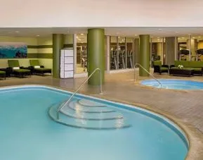 Indoor pool at Hyatt Regency New Brunswick.