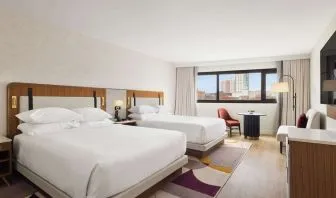 Queen beds at Hyatt Regency New Brunswick.