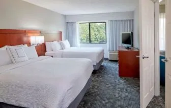 Day use suite with two beds at Sonesta Select Raleigh Durham Airport Morrisville.