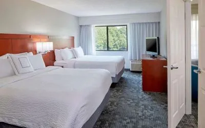 Day use suite with two beds at Sonesta Select Raleigh Durham Airport Morrisville.