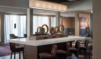 Lobby workspace at Sonesta Select Los Angeles LAX El Segundo.