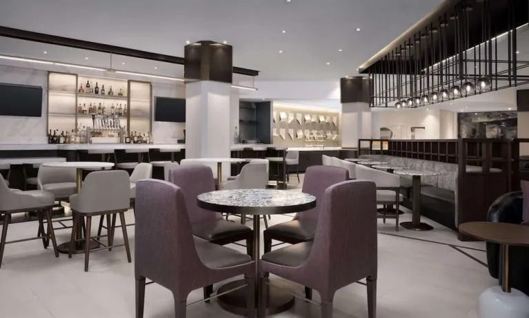 Hotel bar at Hilton Crystal City At Washington Reagan National Airport.