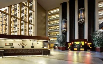 Lobby area at Hilton Bellevue.