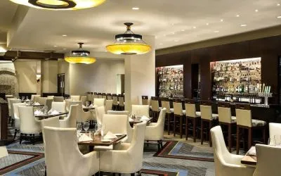 Hotel bar at Hilton Bellevue.