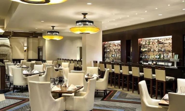 Hotel bar at Hilton Bellevue.