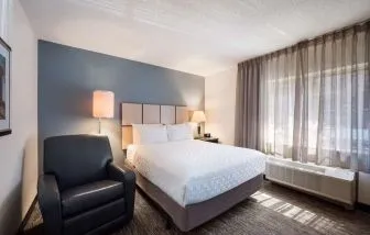 Standard day use room with floor to ceiling window at Sonesta Simply Suites Dallas Las Colinas.