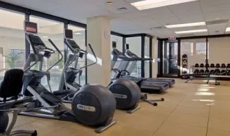 Fitness center at DoubleTree By Hilton Lisle-Naperville.