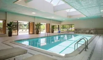 Relaxing indoor pool at DoubleTree By Hilton Lisle-Naperville.
