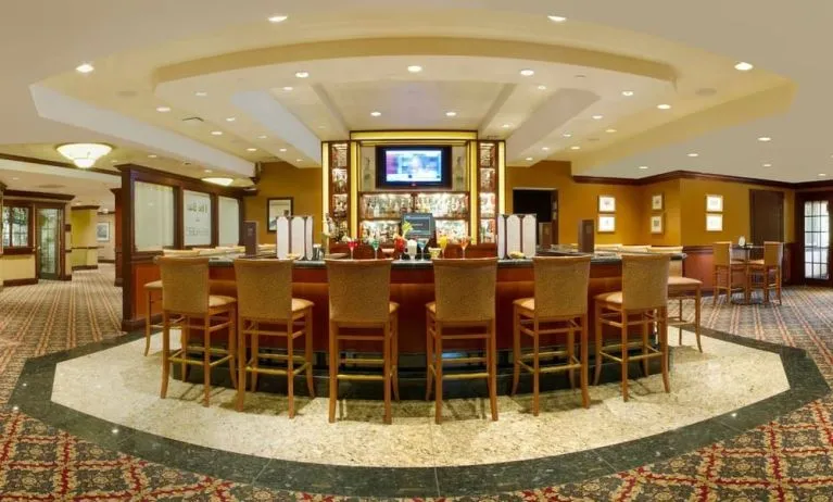 Hotel bar at DoubleTree By Hilton Lisle-Naperville.
