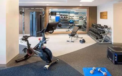 Fitness center at Hilton Garden Inn Washington DC/Georgetown Area.