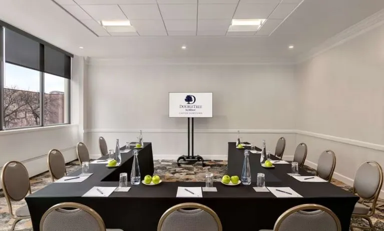Bright and spacious meeting room at DoubleTree By Hilton Canton Downtown.
