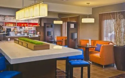 Lobby workspace at Sonesta Select Tinton Falls Eatontown.