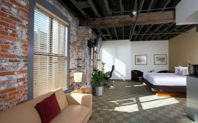 Day use suite with lounge area at Sonesta Columbus Downtown.
