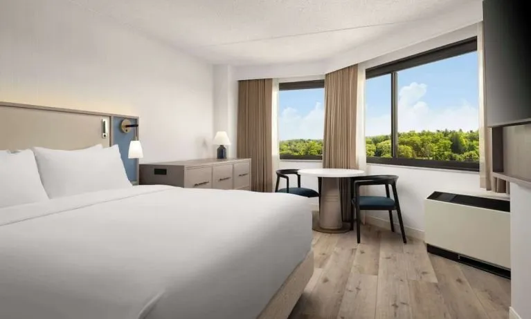 Bright and spacious day use room at Sonesta White Plains Downtown.