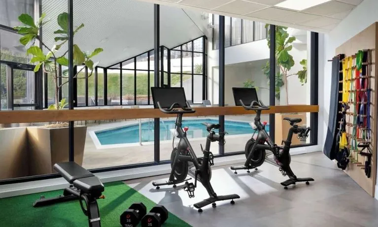 Fitness center at Sonesta White Plains Downtown.