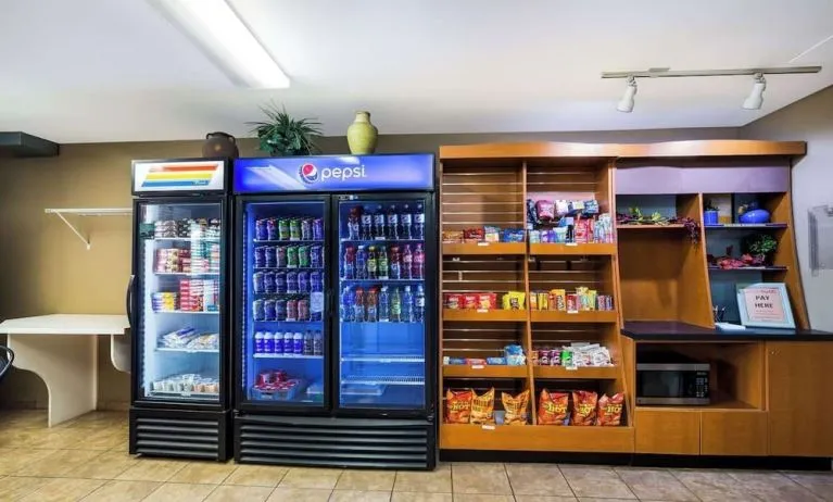 Convenience store at Sonesta Simply Suites St Louis Earth City.