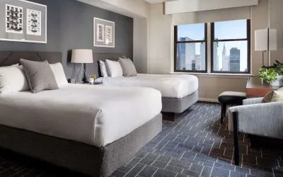 Day use twin room at The Shelburne Sonesta New York.