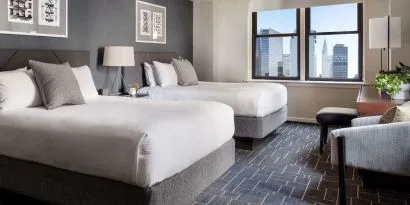Day use twin room at The Shelburne Sonesta New York.