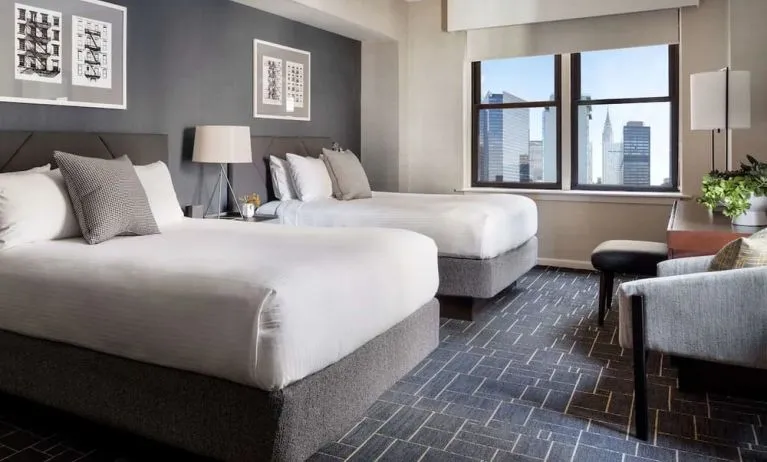 Day use twin room at The Shelburne Sonesta New York.