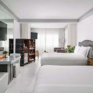 Day use twin room at Nautilus Sonesta Miami Beach.